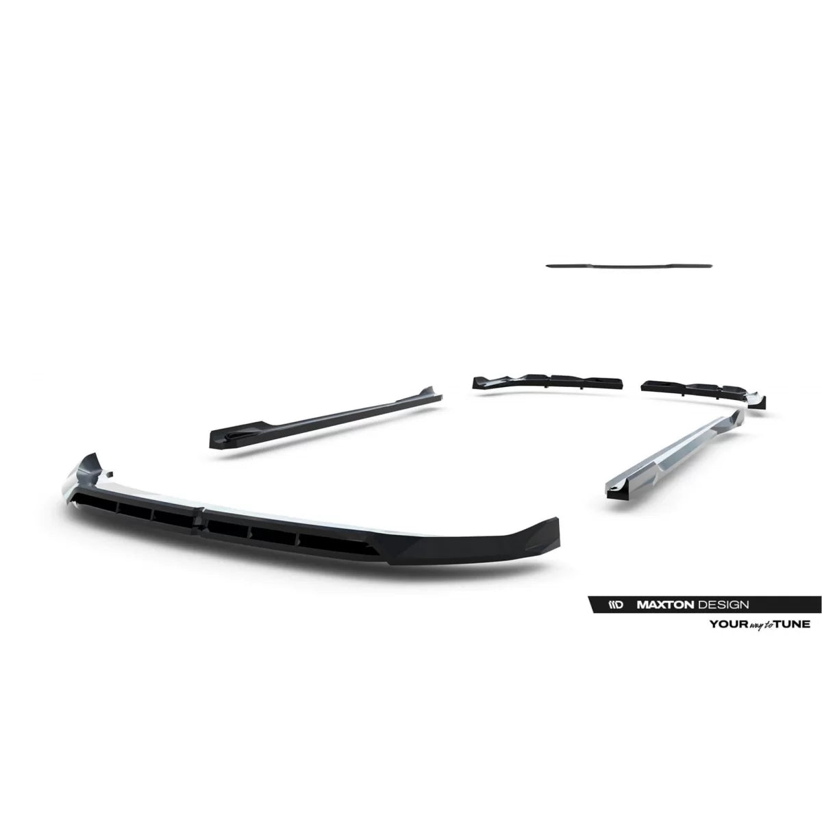 Minigonne Paraurti Anteriore Posteriore e Tetto Nero per BMW X3 G45 M Pack 2024