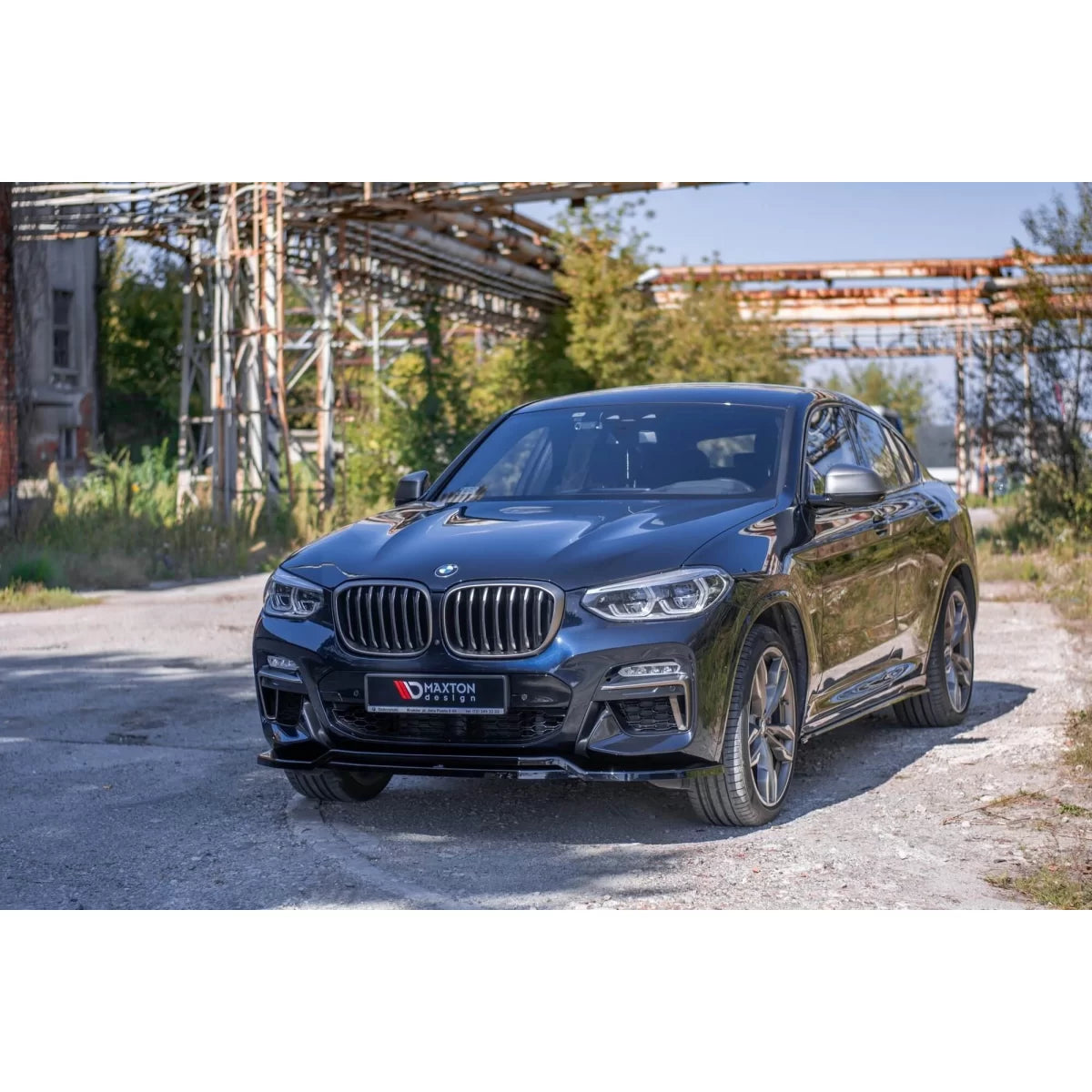 Modanature Soglia Nere Posteriori Maxton Design M Technik per BMW X4 G02