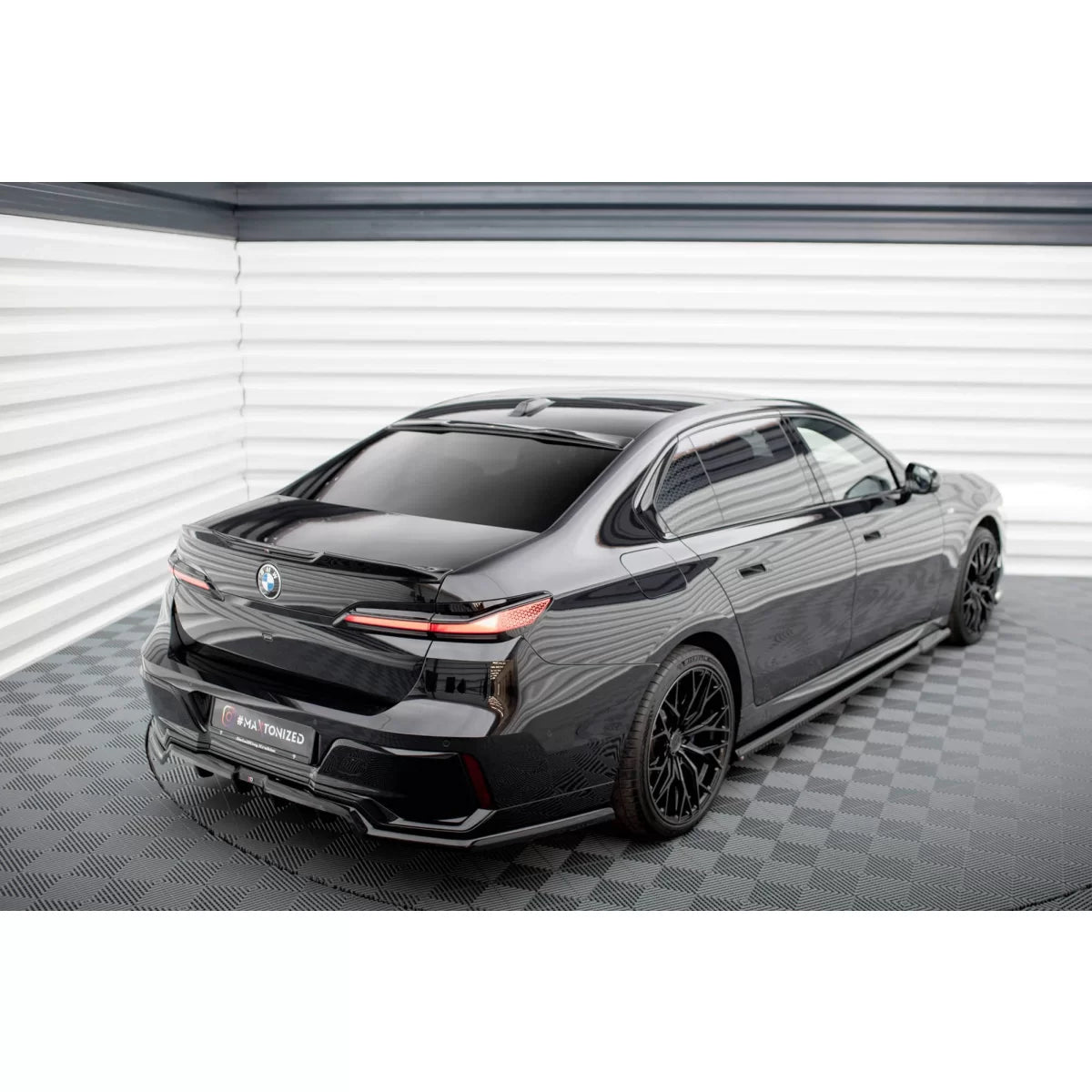 Spoiler Posteriore Vetro Gloss Nero per BMW Serie 7 M-pack G70 2022+