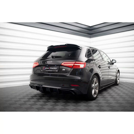 Spoiler Tetto Nero Lucido per Audi A3 Sportback 8V 2016-2020