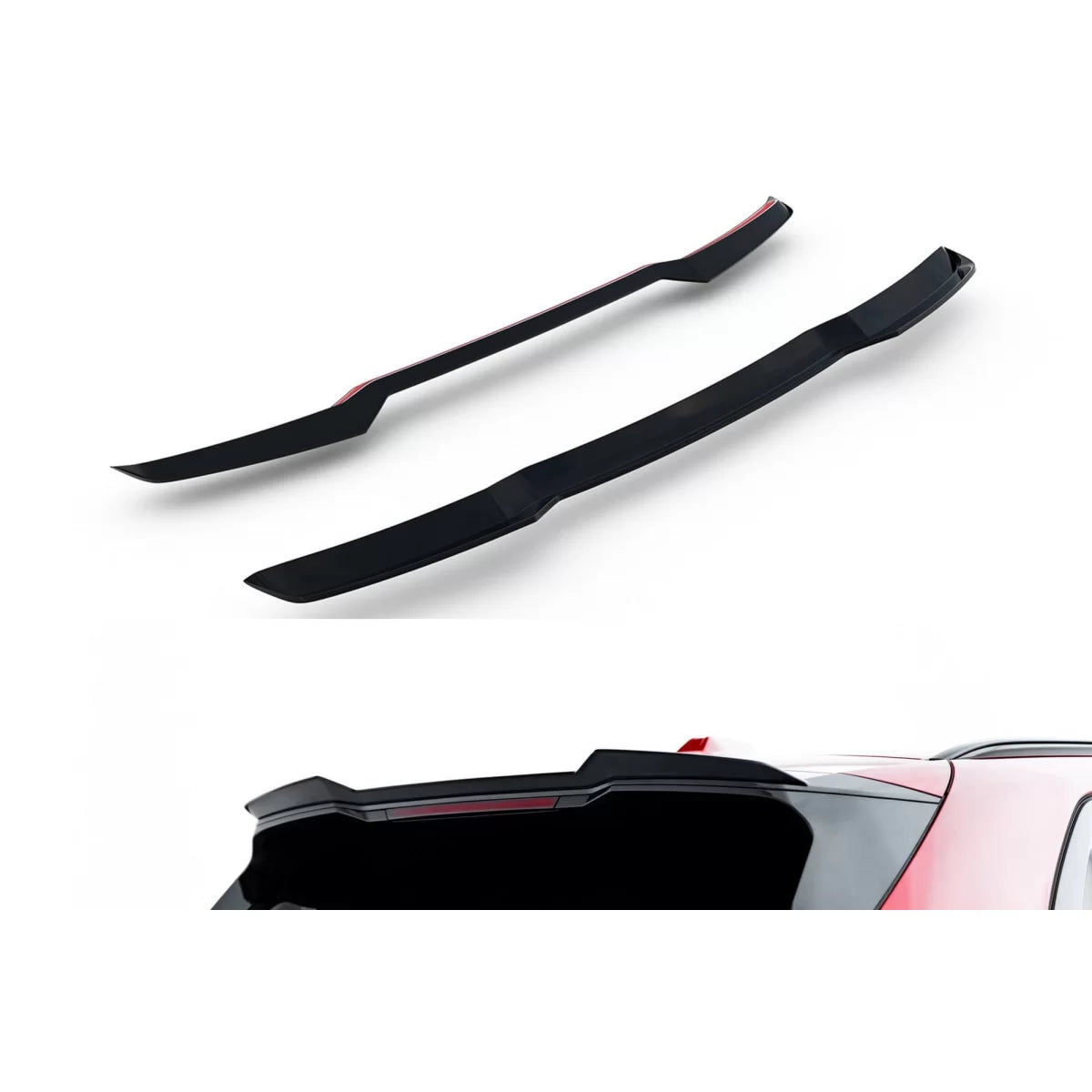 Spoiler Tetto Posteriore Nero Lucido per BMW X3 G45 M Package dal 2024