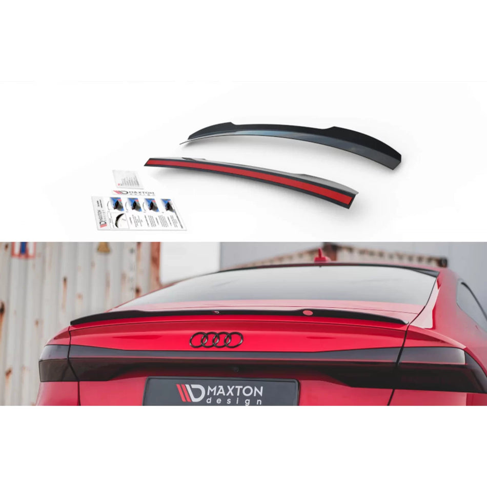 Spoiler Posteriore S-line Nero Lucido per Audi A7 C8 dal 2017