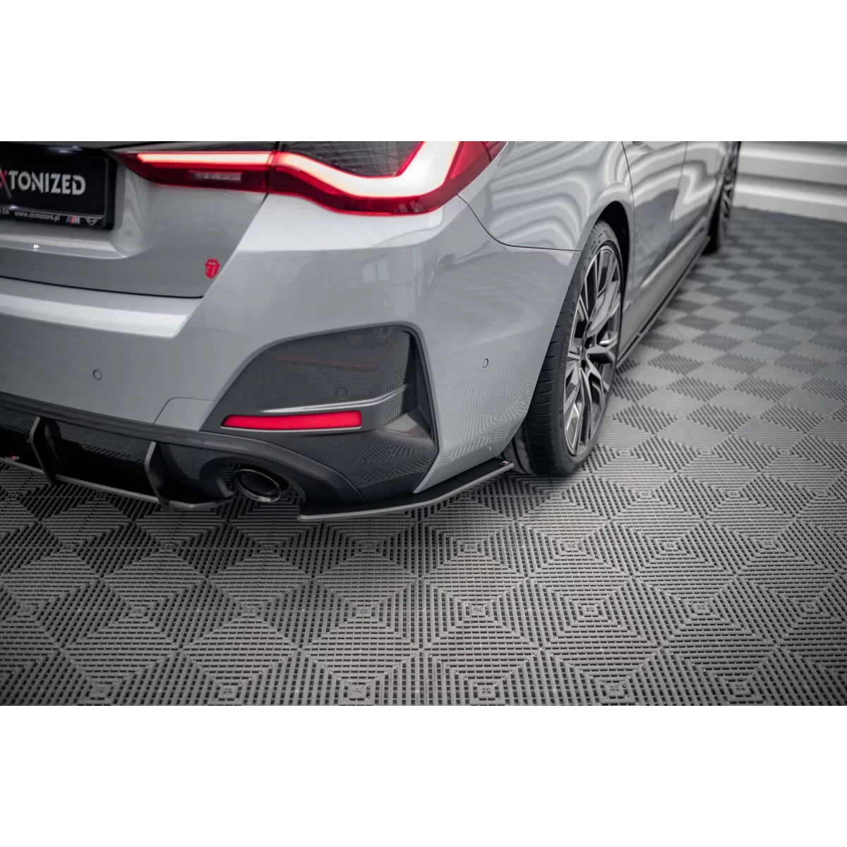 Estensioni Laterali Posteriori Paraurti Opaco Nero per BMW Serie 4 Gran Coupe