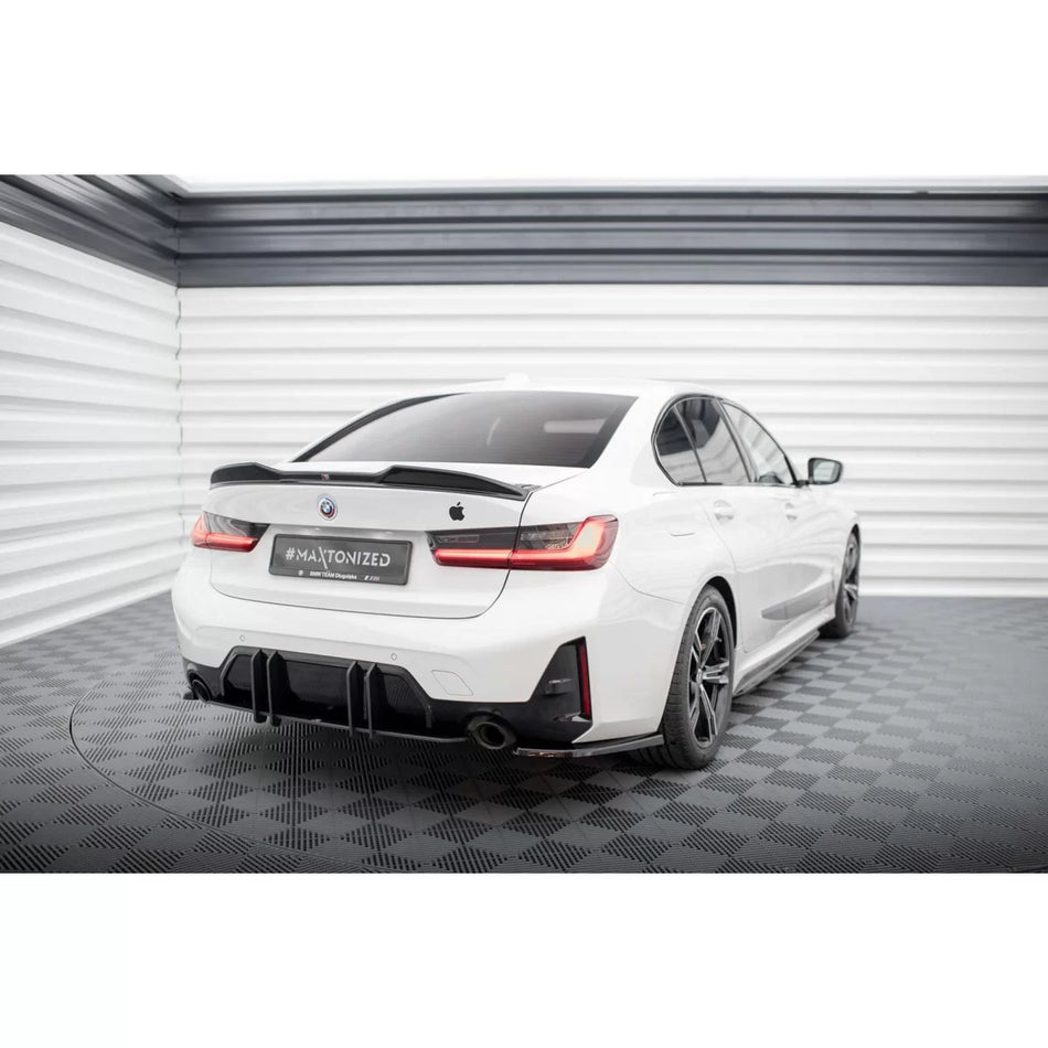 Prolunghe Laterali Posteriori Paraurti BMW M Package G20 dal 2022 Nero Lucido