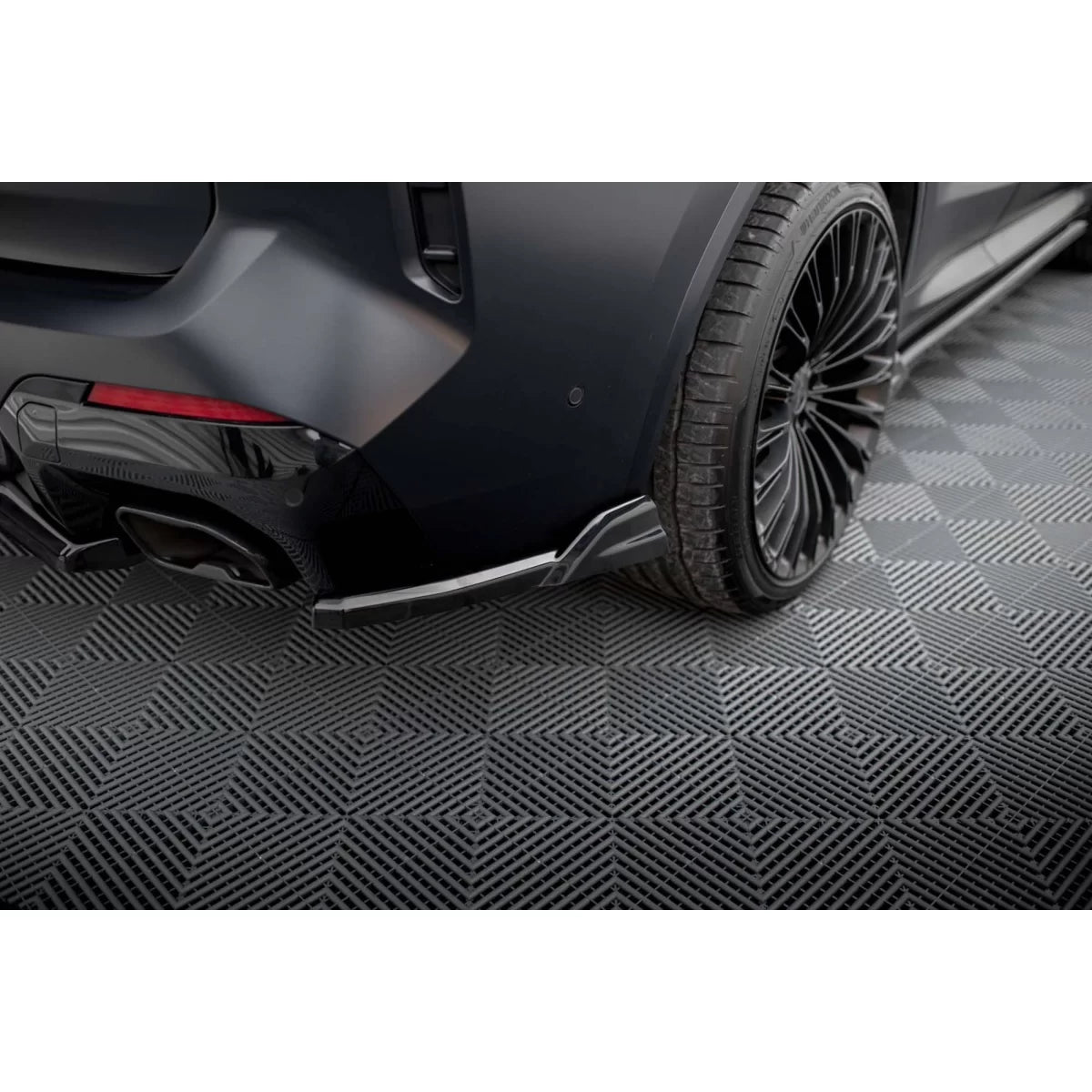 Estensioni Laterali Posteriori Paraurti Nero Lucido per BMW X3 G01 M Package