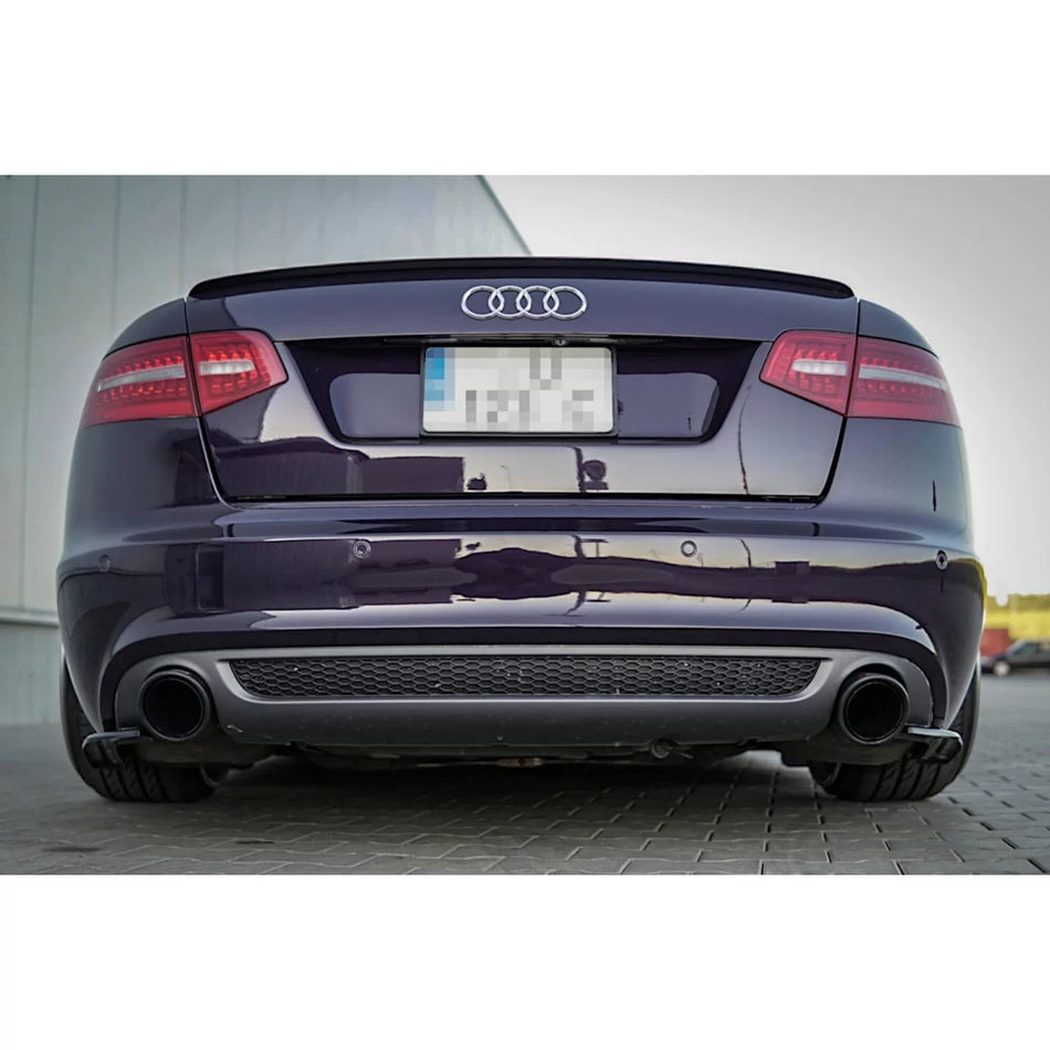 Estensioni Laterali Posteriori Paraurti S-line Nero Audi A6 C6 2004-2011
