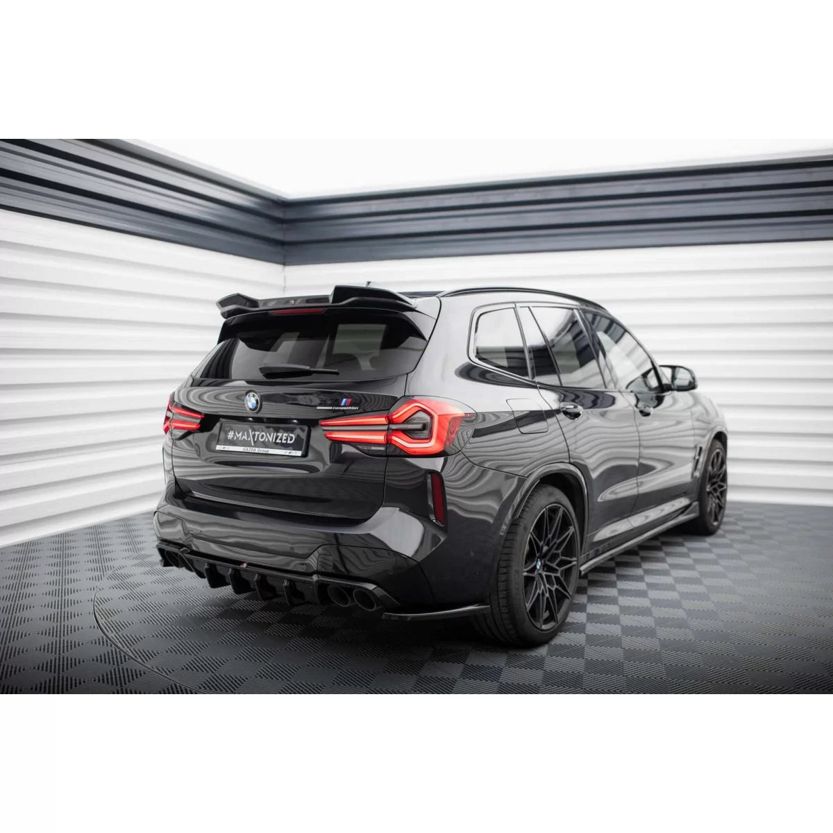 Spoiler Tetto Posteriore Nero BMW X3 M F97 dal 2021