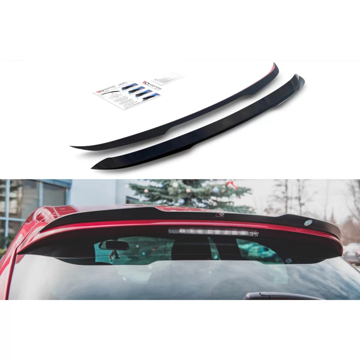 Spoiler Posteriore Nero Lucido per Citroën DS4 2011-2015