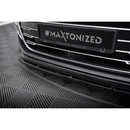 Spoiler Anteriore Nero Lucido per Audi A8 D5 2017-2021
