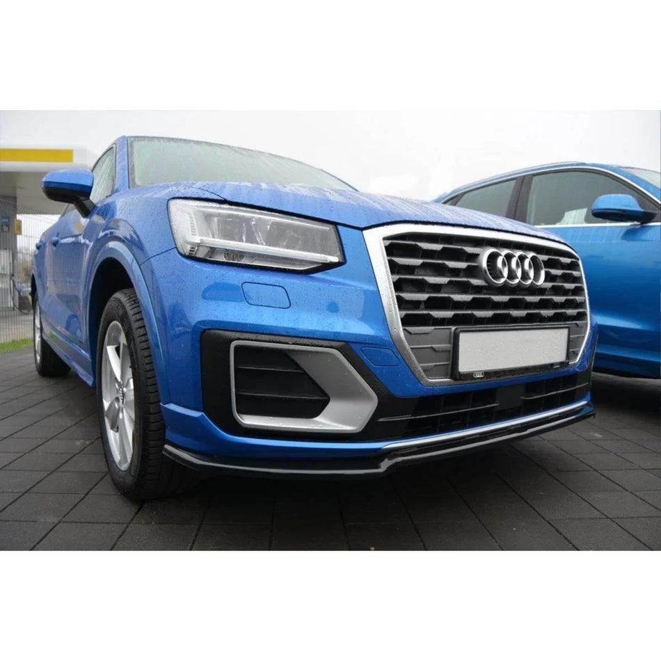 Spoiler Anteriore Verniciato Nero per Audi Q2 Sport dal 2016