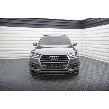 Spoiler Anteriore Verniciato Nero per Audi Q7 2015-2019