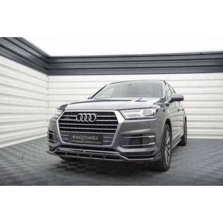 Spoiler Anteriore Verniciato Nero per Audi Q7 2015-2019