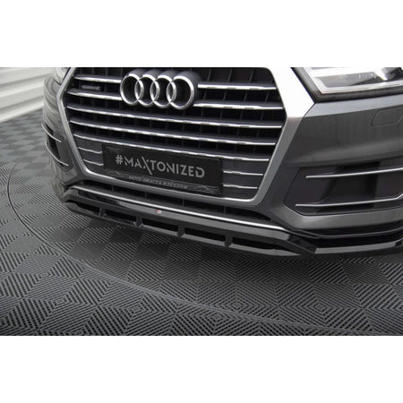 Spoiler Anteriore Verniciato Nero per Audi Q7 2015-2019