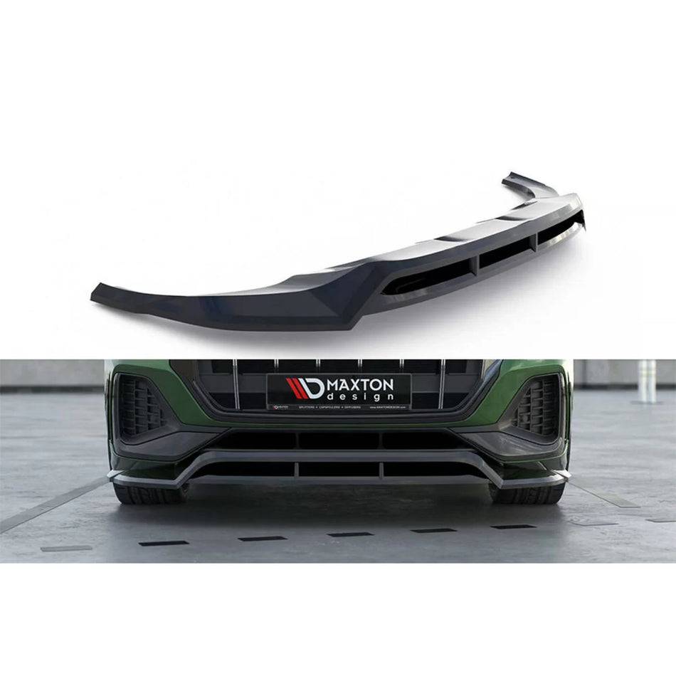 Spoiler Anteriore Paraurti Verniciato Nero per Audi Q8 dal 2023