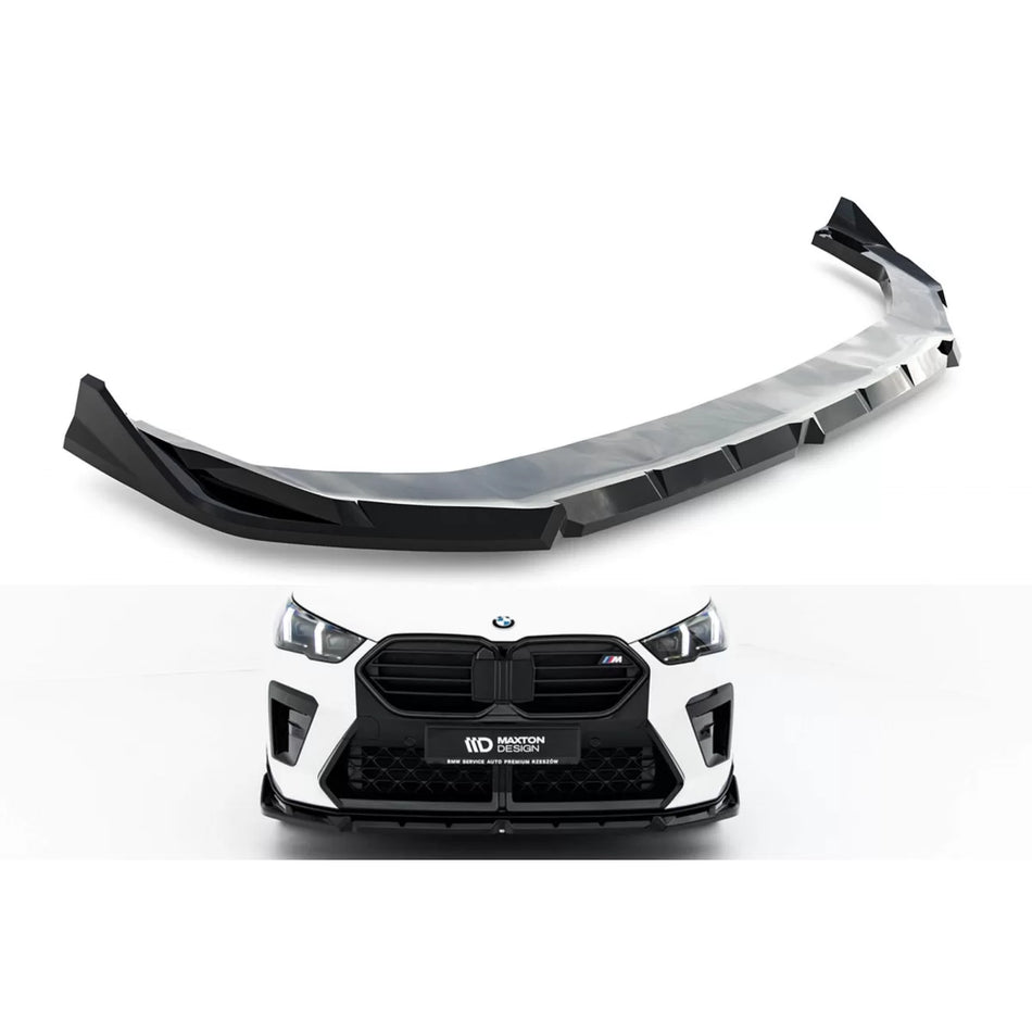 Spoiler Anteriore per BMW X2 U10 M Package dal 2023 Nero Lucido