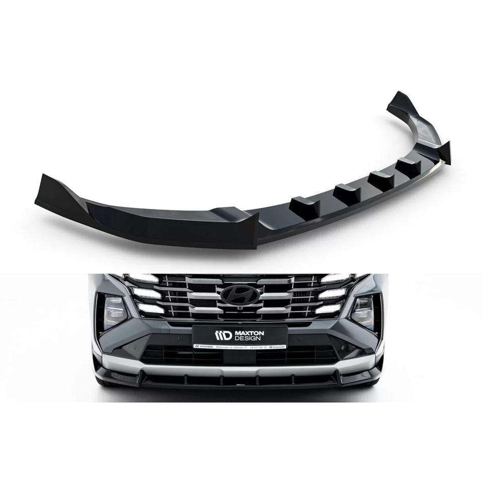 Spoiler Anteriore Nero Lucido per Hyundai Tucson MK4 Facelift dal 2024