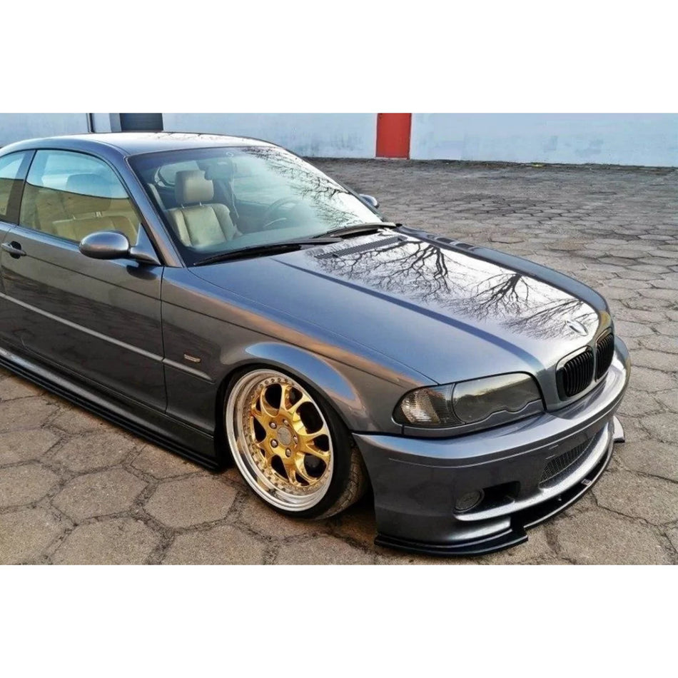 Spoiler Anteriore Nero Lucido per BMW Serie 3 E46 Coupe 1999-2003 M Technik