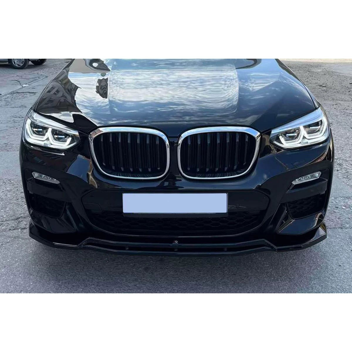 Spoiler Anteriore M Technik Nero Lucido per BMW X3 G01 dal 2018