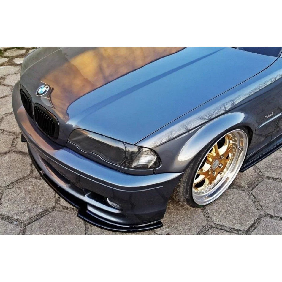 Spoiler Anteriore Nero Lucido per BMW Serie 3 E46 Coupe 1999-2003 M Technik