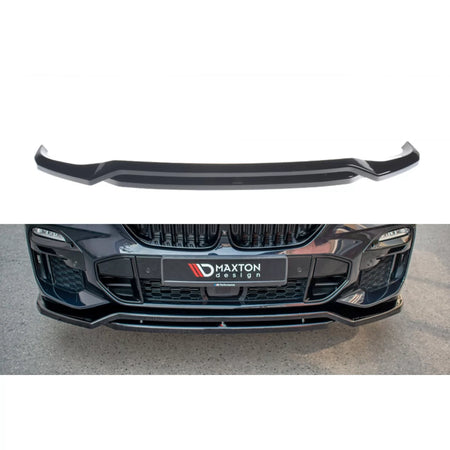 Spoiler Anteriore per Paraurti M Technik BMW X5 G05 dal 2018 Nero Lucido