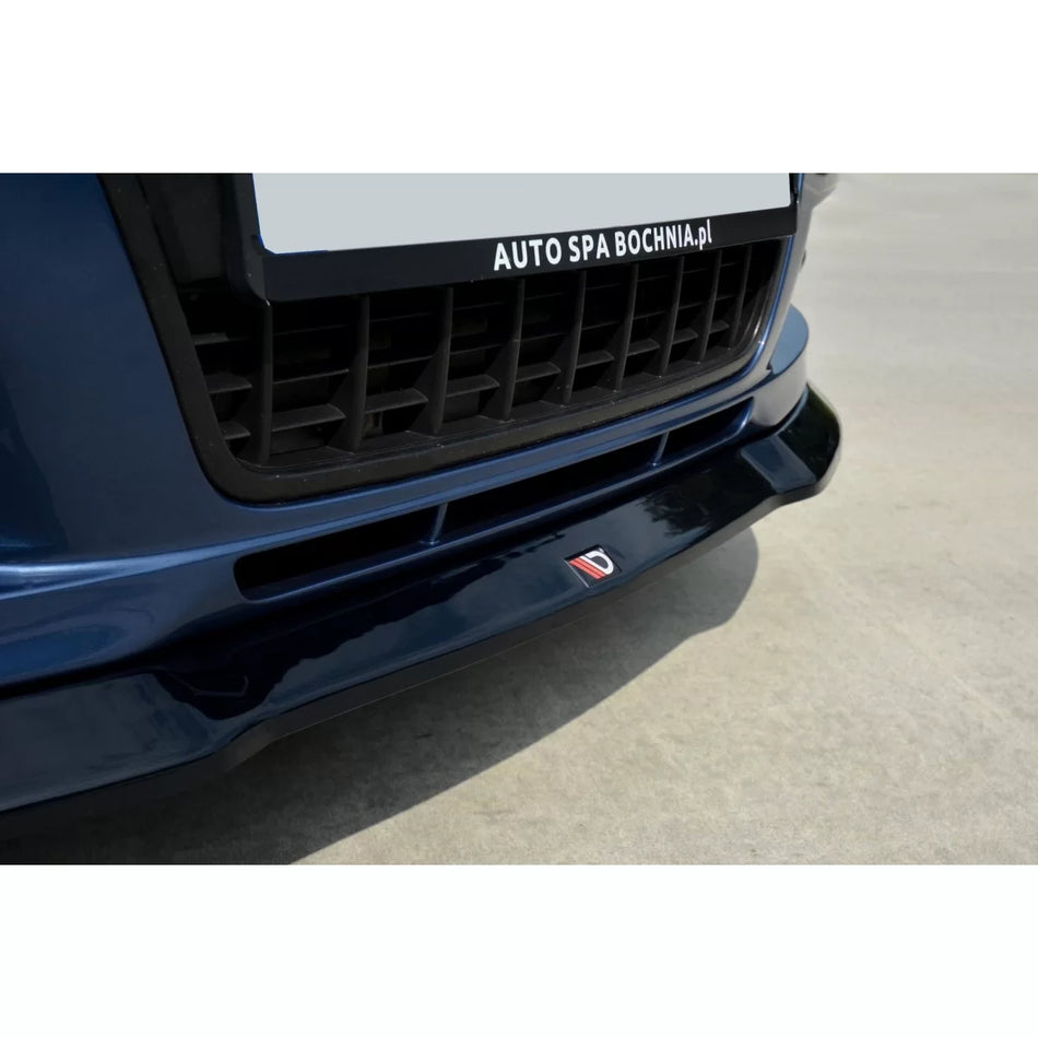 Spoiler Anteriore Nero Lucido per Audi A6 C6 2004-2008 S-line