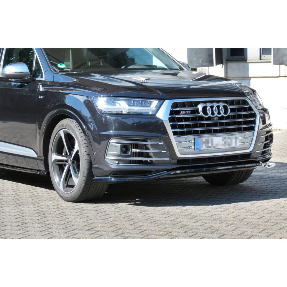 Spoiler Anteriore Nero Lucido per Audi Q7 2015-2019 Paraurti SQ7 S-line