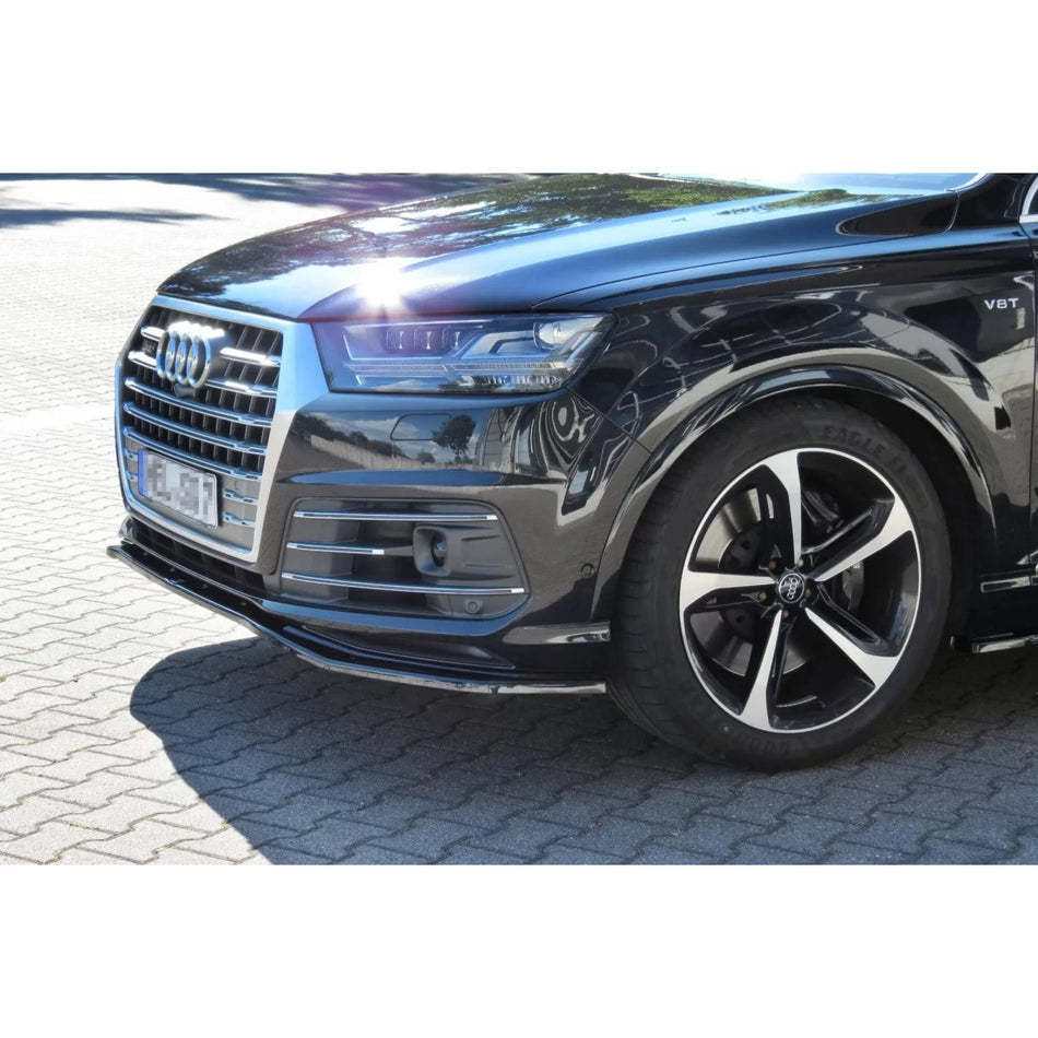 Spoiler Anteriore Nero Lucido per Audi Q7 2015-2019 Paraurti SQ7 S-line