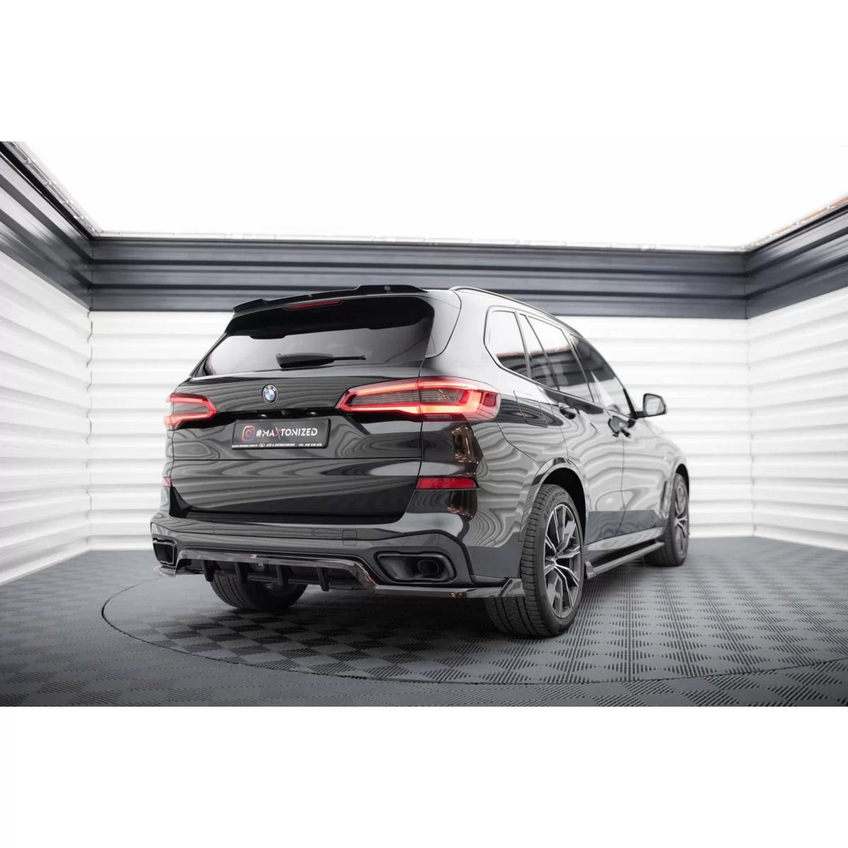 Spoiler Posteriore Nero Lucido per BMW X5 G05 M Package 2018-2023