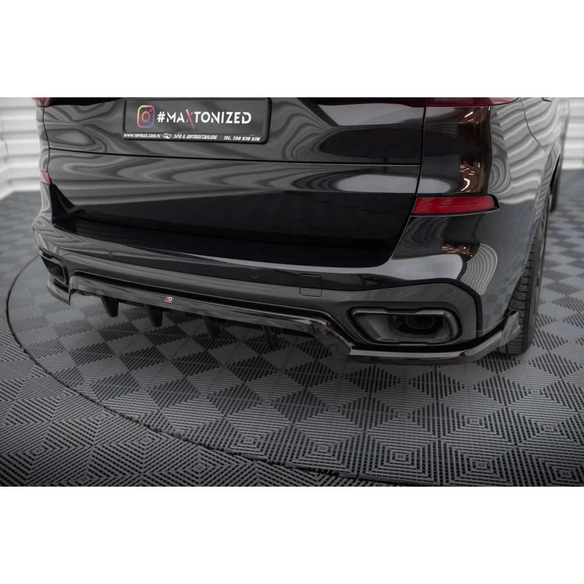 Spoiler Posteriore Nero Lucido per BMW X5 G05 M Package 2018-2023
