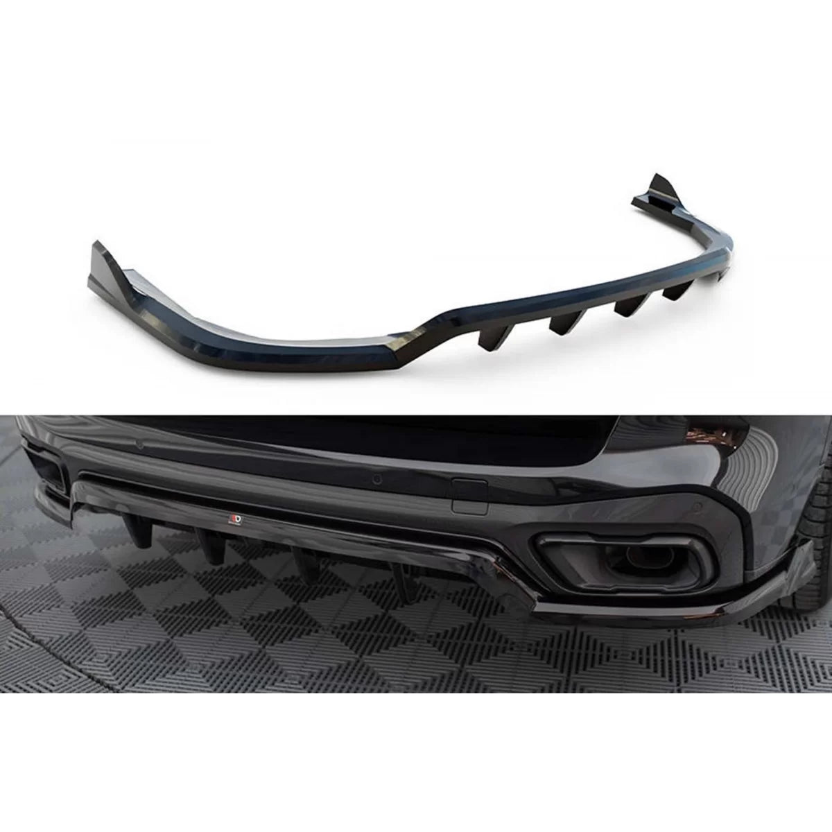Spoiler Posteriore Nero Lucido per BMW X5 G05 M Package 2018-2023