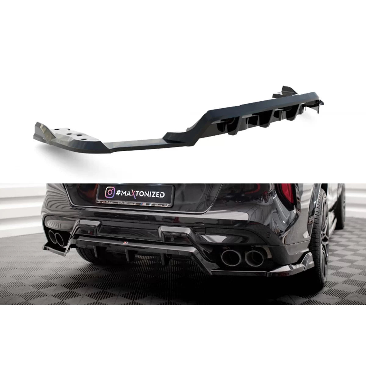 Spoiler Posteriore Nero per BMW X6M F96 dal 2020