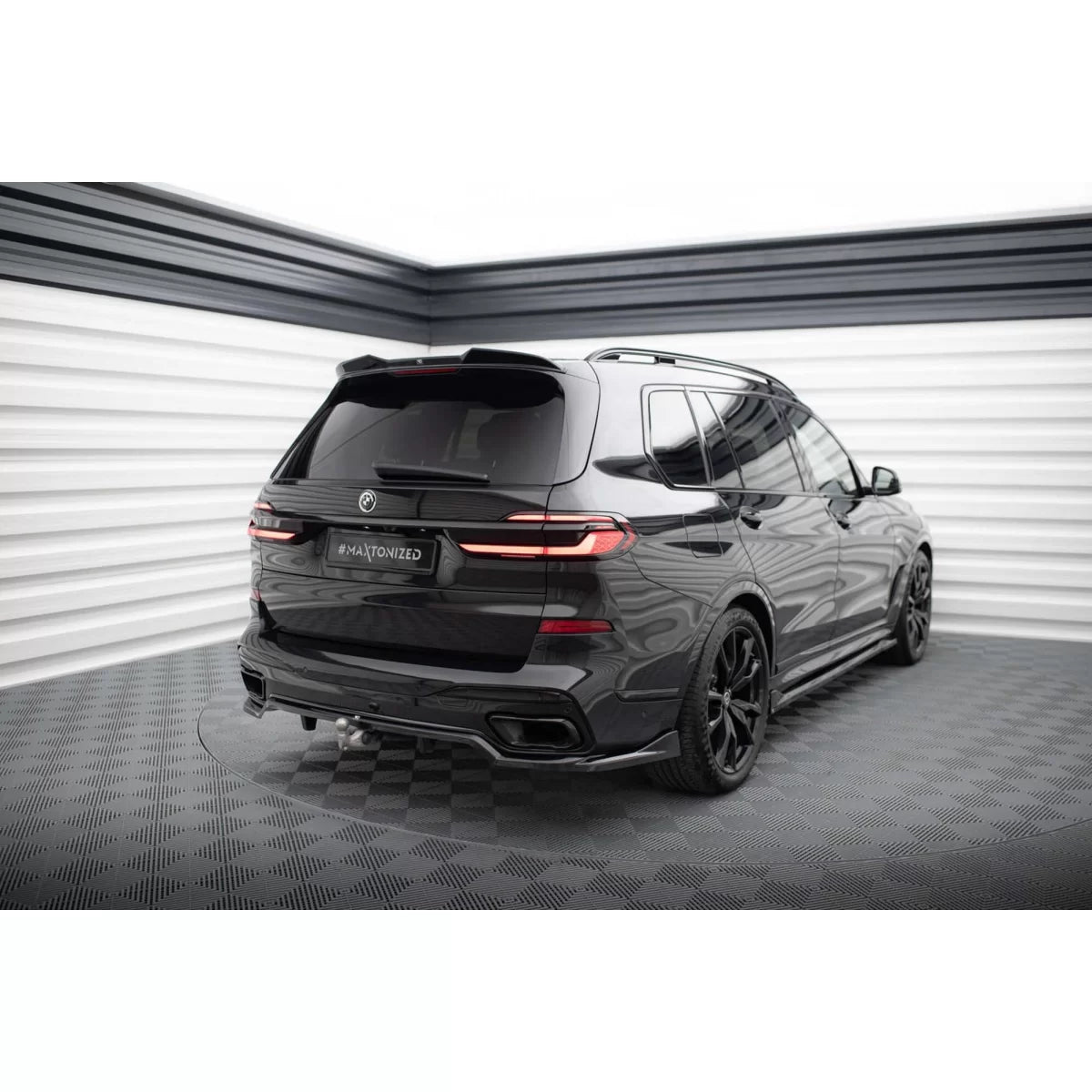 Spoiler Posteriore per BMW X7 G07 M Package dal 2022 Nero Lucido