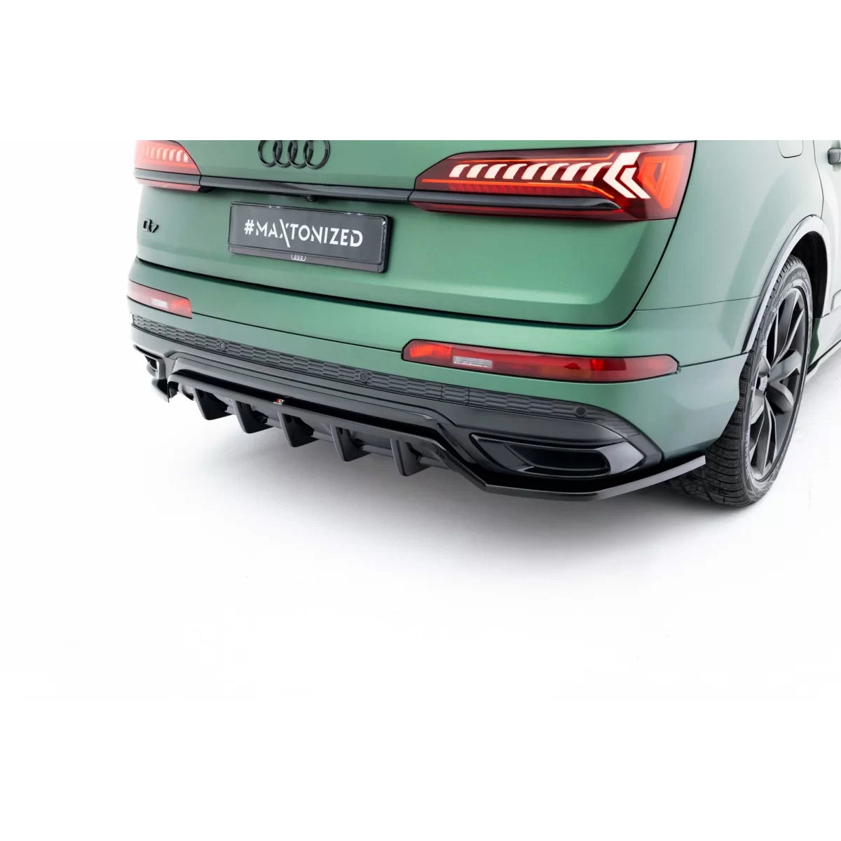 Spoiler Posteriore Nero Lucido per Audi Q7 2019-2023 S-line