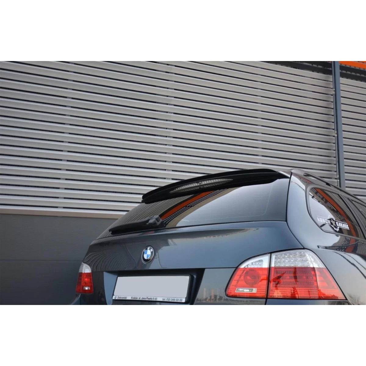 Spoiler Posteriore per BMW Serie 5 E61 2003-2010 Nero Lucido