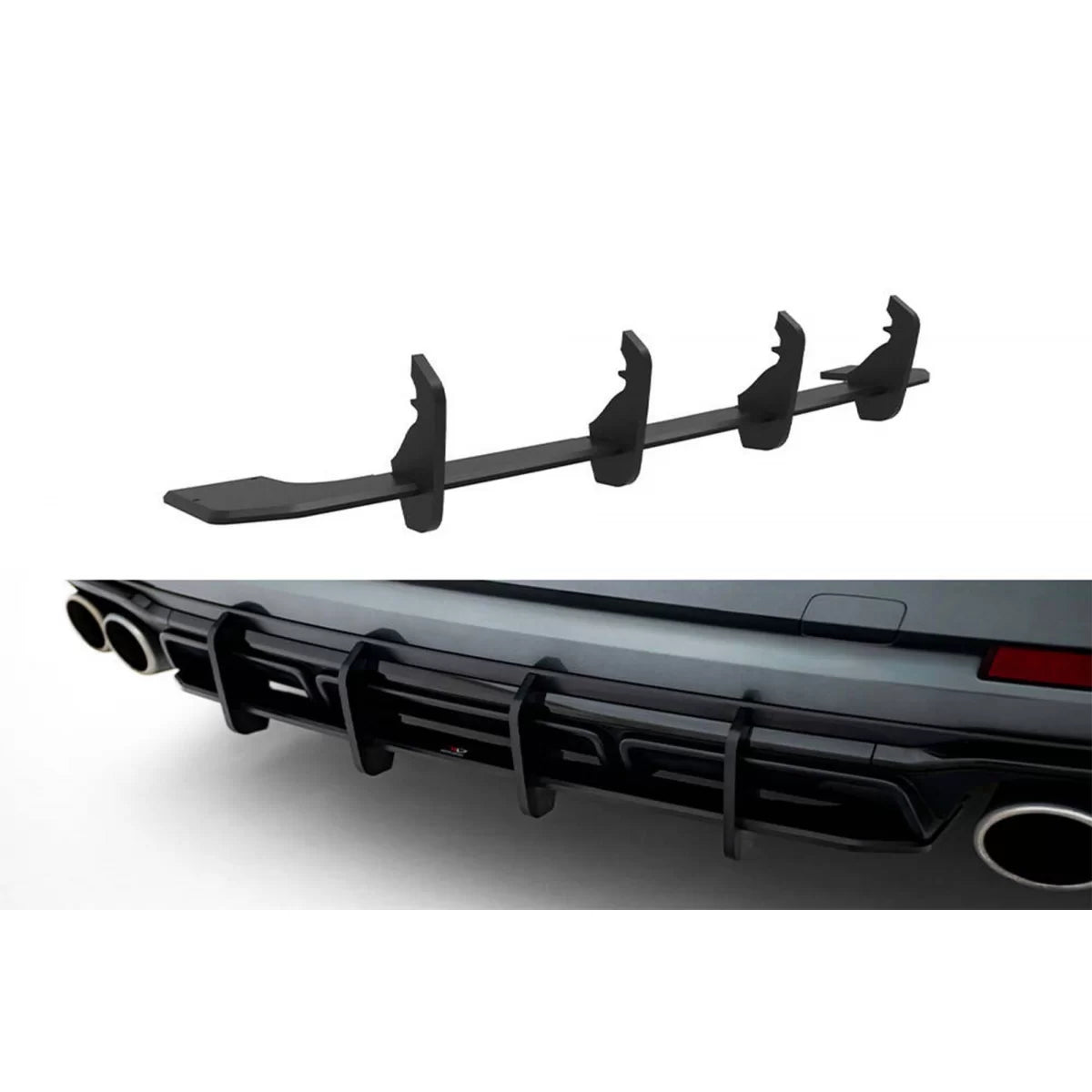 Add-on Diffusore Posteriore Opaco per Audi S8 D5 dal 2021