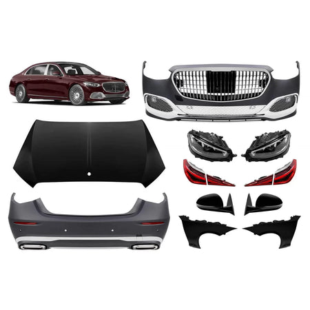 Pacchetto Maybach per Mercedes Classe S W221 2005-2013 Conversione W223 Post