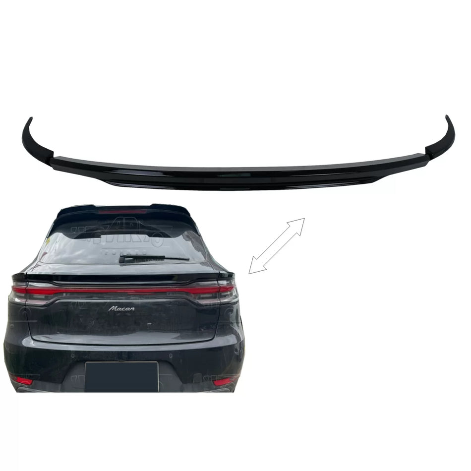 Spoiler Centrale Posteriore Nero per Porsche Macan 95b Facelift 2019-2021