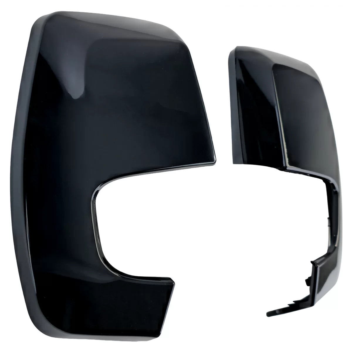 Calotte Specchietti Nere Lucide per Ford Transit Custom 2012-2023