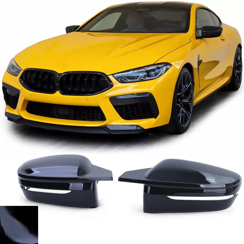 Calotte Specchietti Nero Lucido per BMW Serie 8 G14 dal 2018