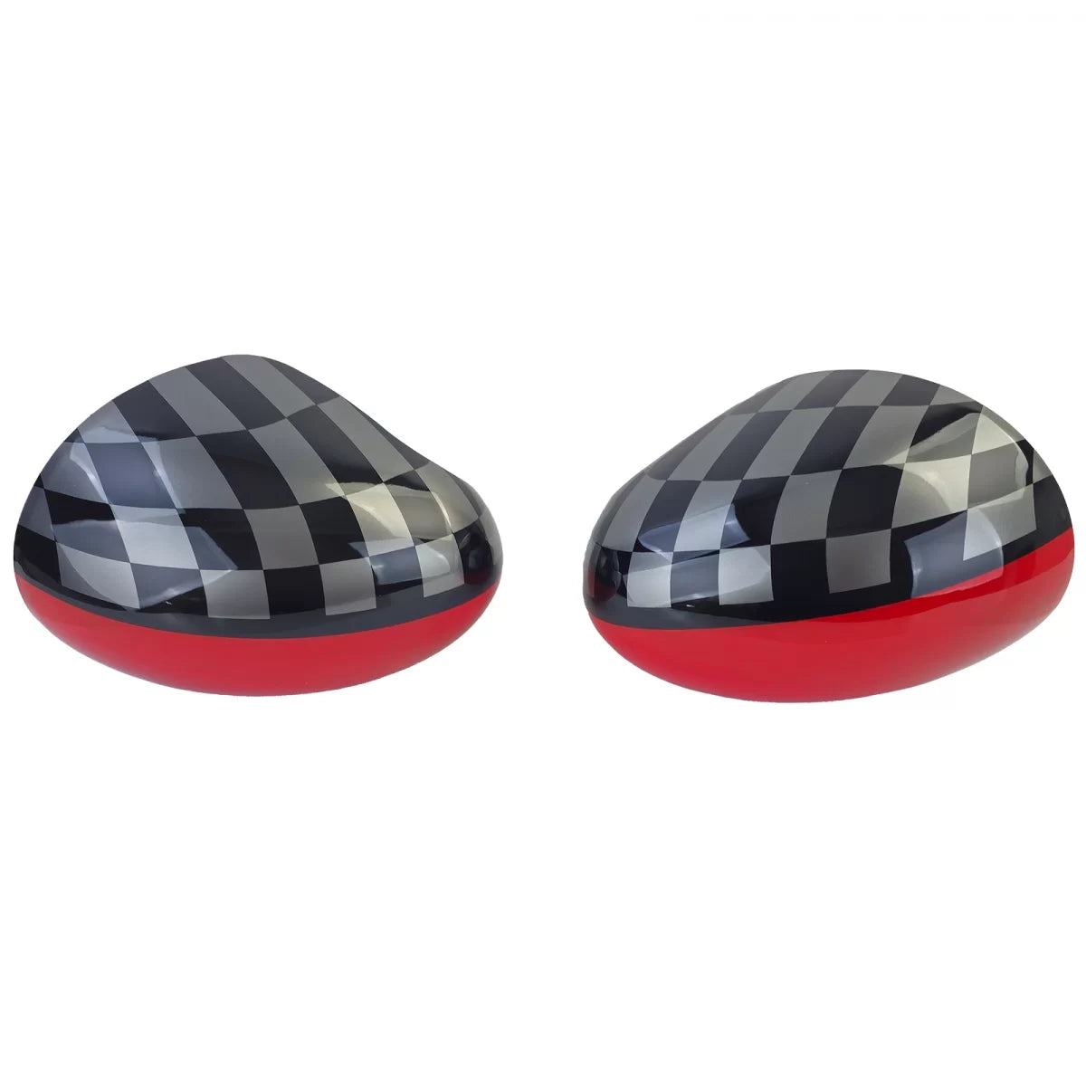 Calotte Specchietti Rosso Nero per Mini F54 F55 F56 F57 2013-2018