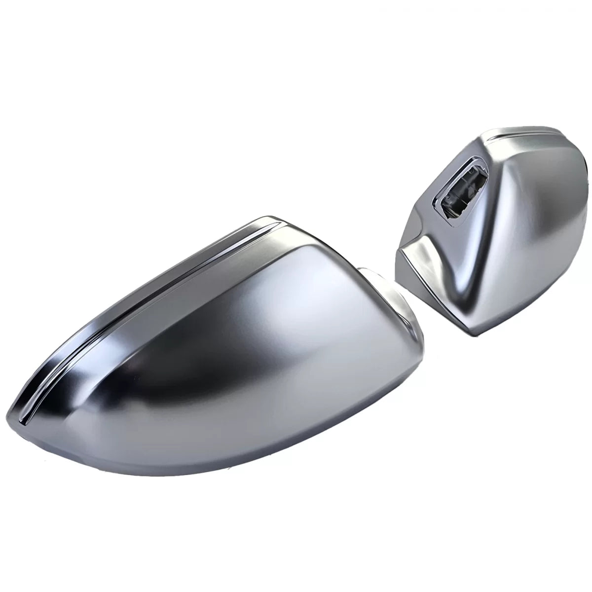 Calotte Specchietti Argento Opaco per Audi A6 4G 11-18 con Assistenza Corsia