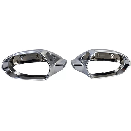 Calotte Specchietti Argento Opaco per Audi A6 4G 11-18 con Assistenza Corsia