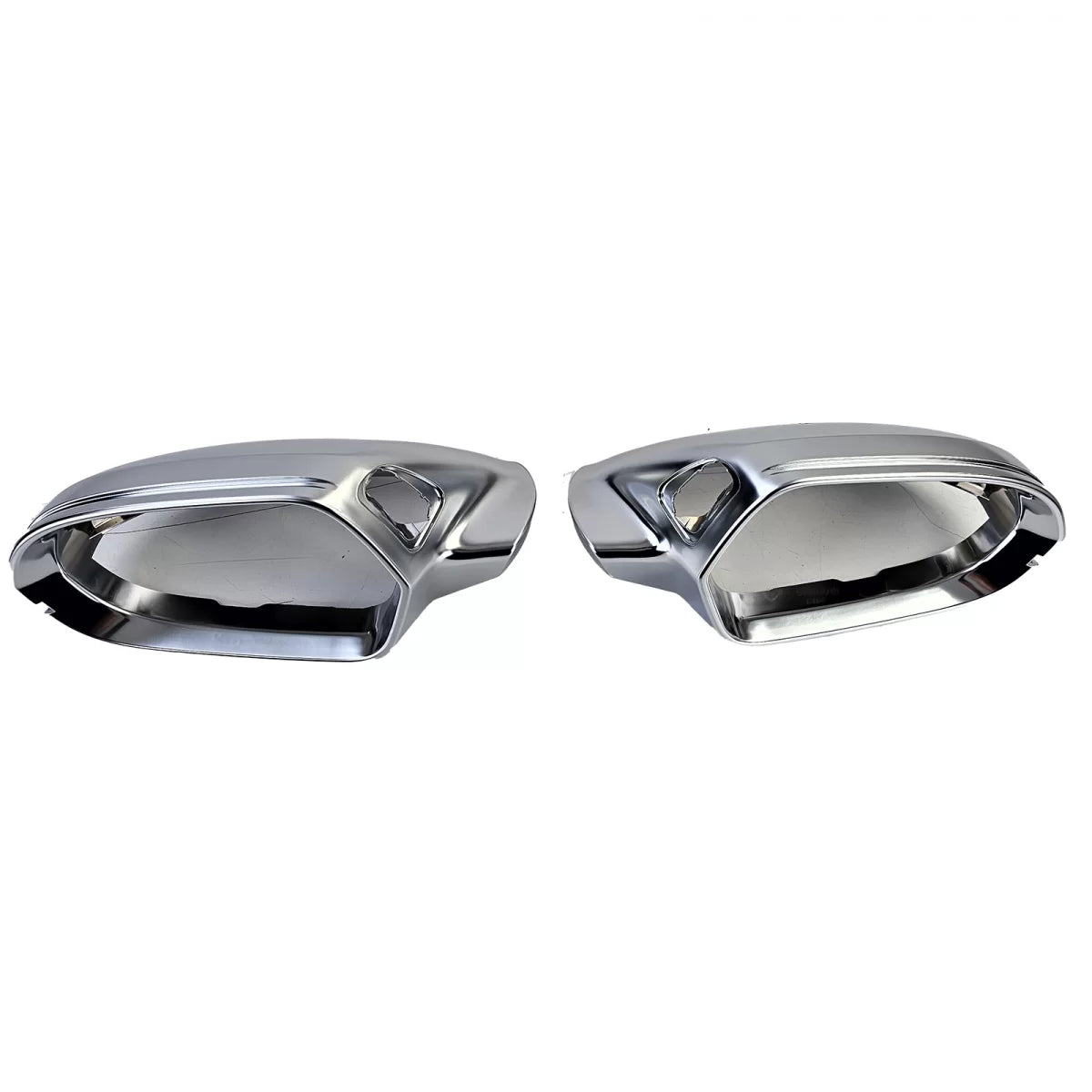 Calotte Specchietti Argento Opaco per Audi A6 4G 11-18 con Assistenza Corsia