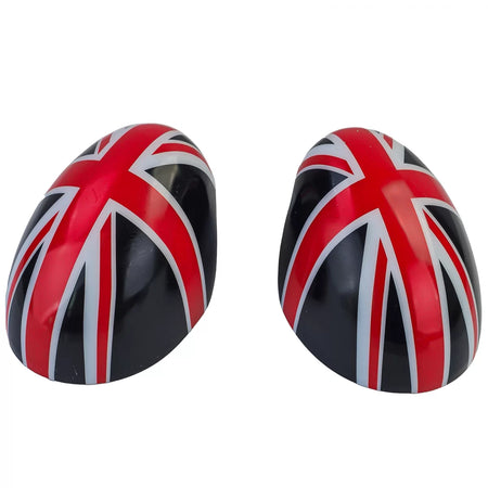 Calotte Specchietti Union Jack Nero Rosso per Mini F54 F55 F56 F57 13-18