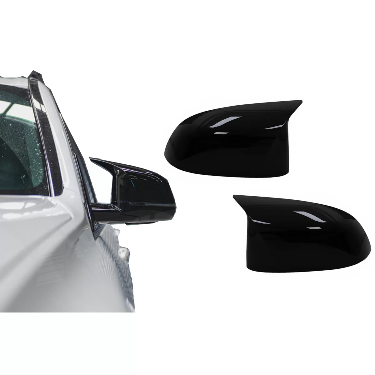 Calotte Specchietti Nero Lucido M Sport per BMW X3 G01 G08 X4 G02 X5 G05 X6 G06
