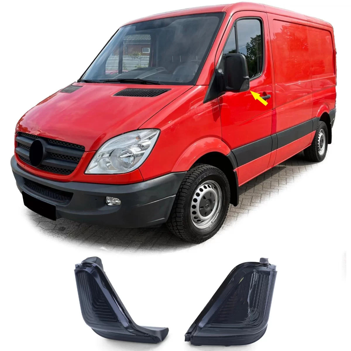 Indicatori Specchietto Laterali Fumo Nero per Mercedes Sprinter Crafter 06-18