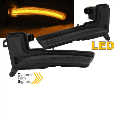 Specchietti LED Dinamiche Fumé Posteriori Dx Sx per Renault Clio Iv 16-19