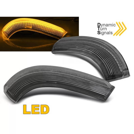 Specchietti LED Dinamici Bianchi 2 Pezzi per VW Golf 5 03-08 Jetta 05-10 Passat