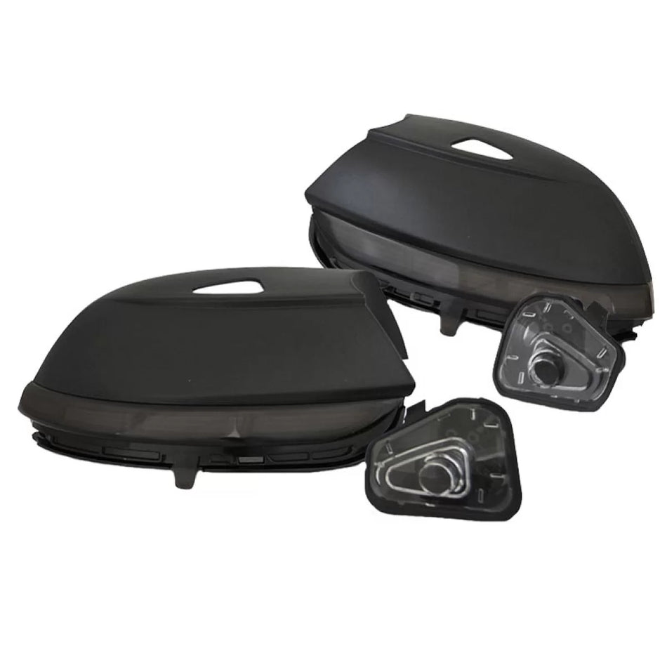 Specchietti LED Dinamici Fumé 2 Pz per VW Scirocco 08-14 Passat B7 Cc 08-14