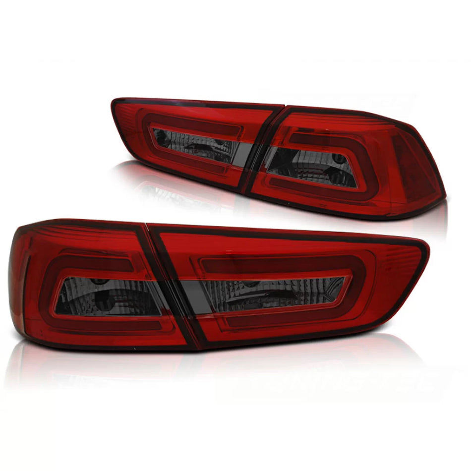 Fanale Posteriore Rosso Fumè LED per Mitsubishi Lancer 8 Berlina 08-11